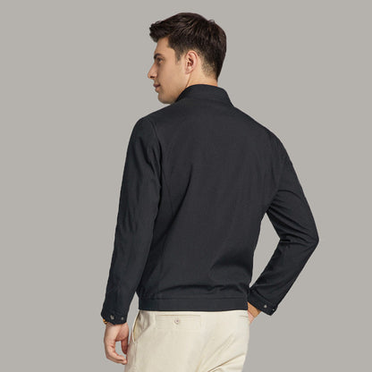 Veste de papa minimaliste à fermeture éclair