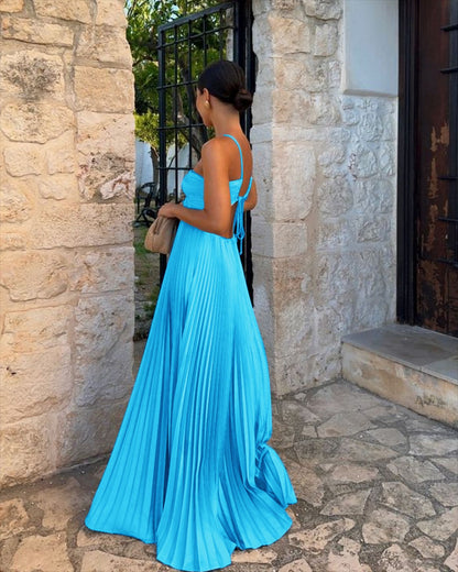 Robe bustier plissée