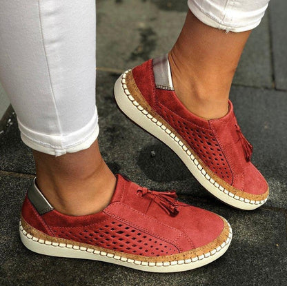 Mocassin en liège cousu
