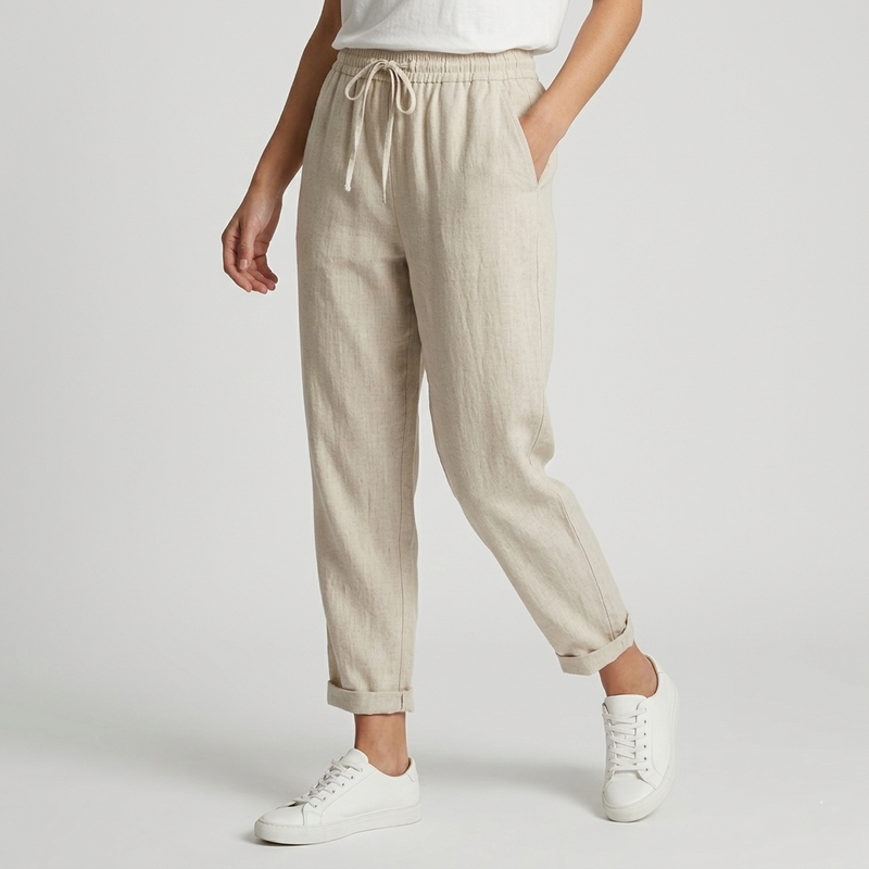 Pantalon de costume en lin