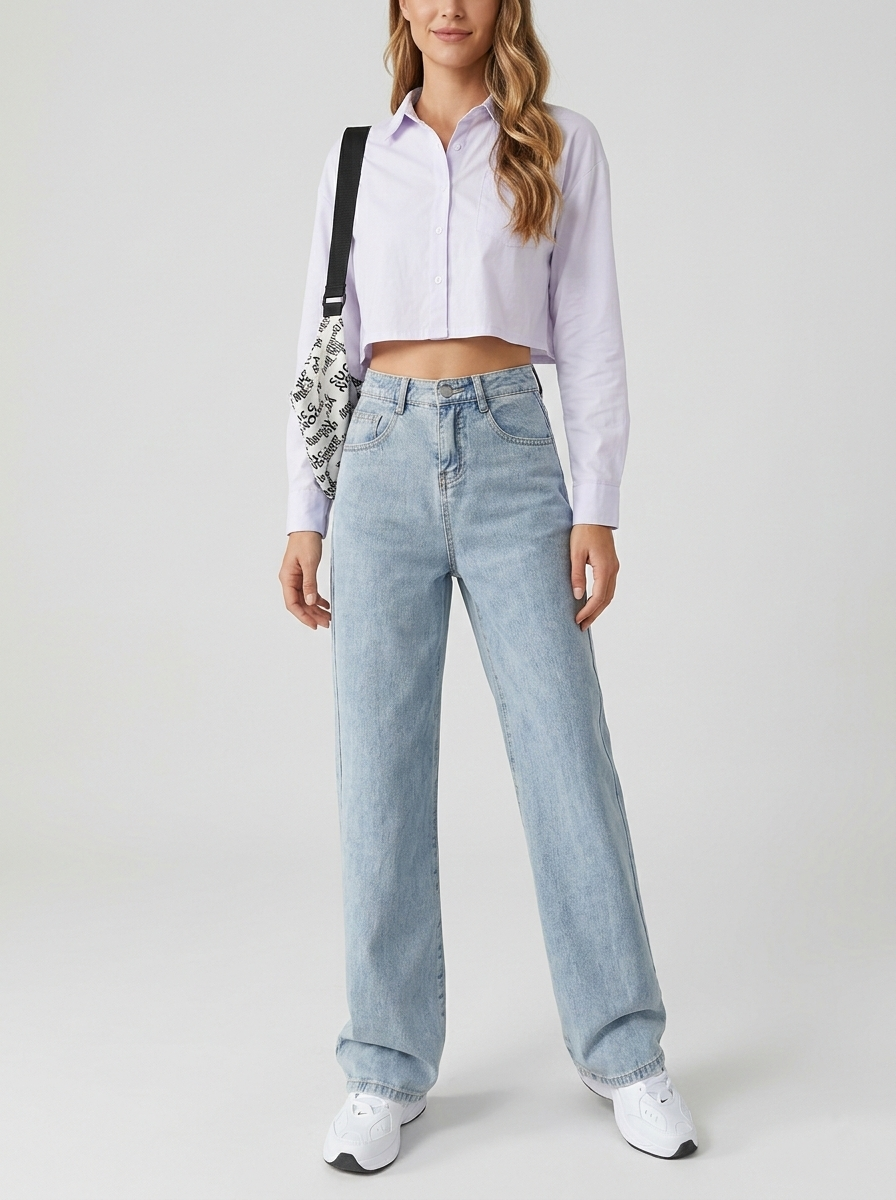 Jean large haut de gamme