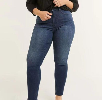 Jean slim taille haute Contour