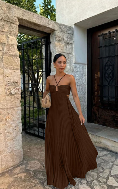 Robe bustier plissée