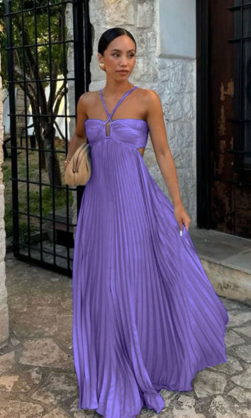 Robe bustier plissée