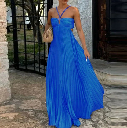 Robe bustier plissée