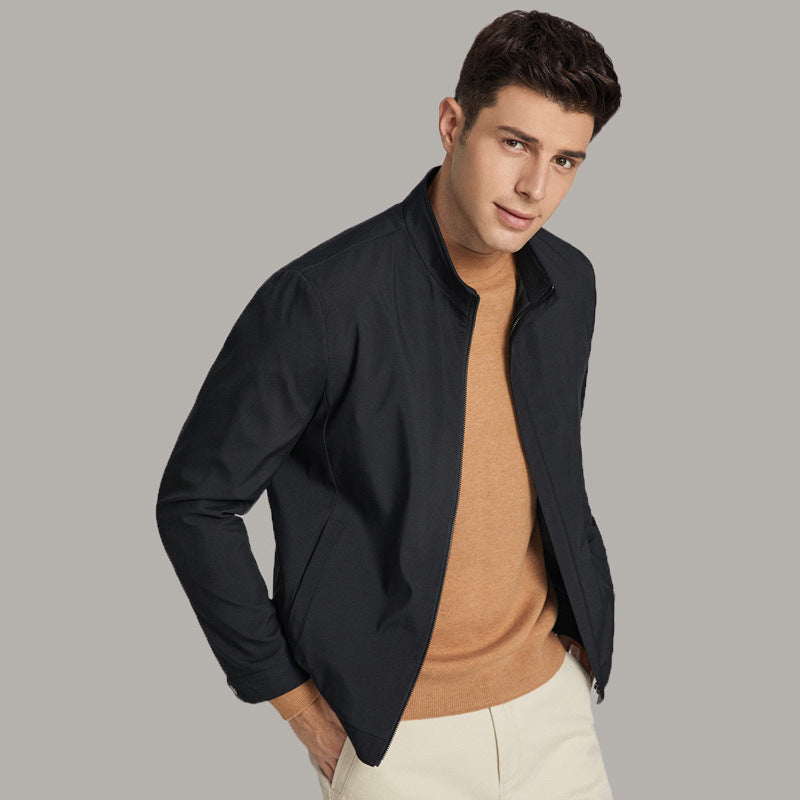 Veste de papa minimaliste à fermeture éclair