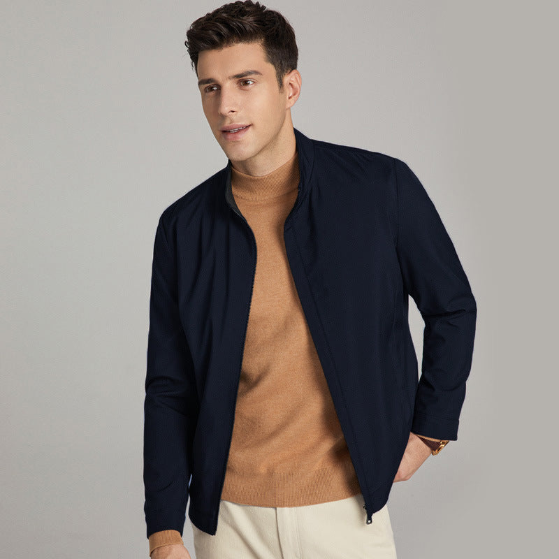 Veste de papa minimaliste à fermeture éclair