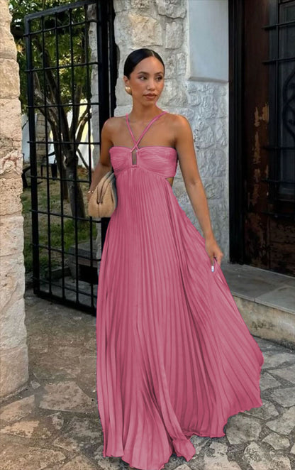 Robe bustier plissée